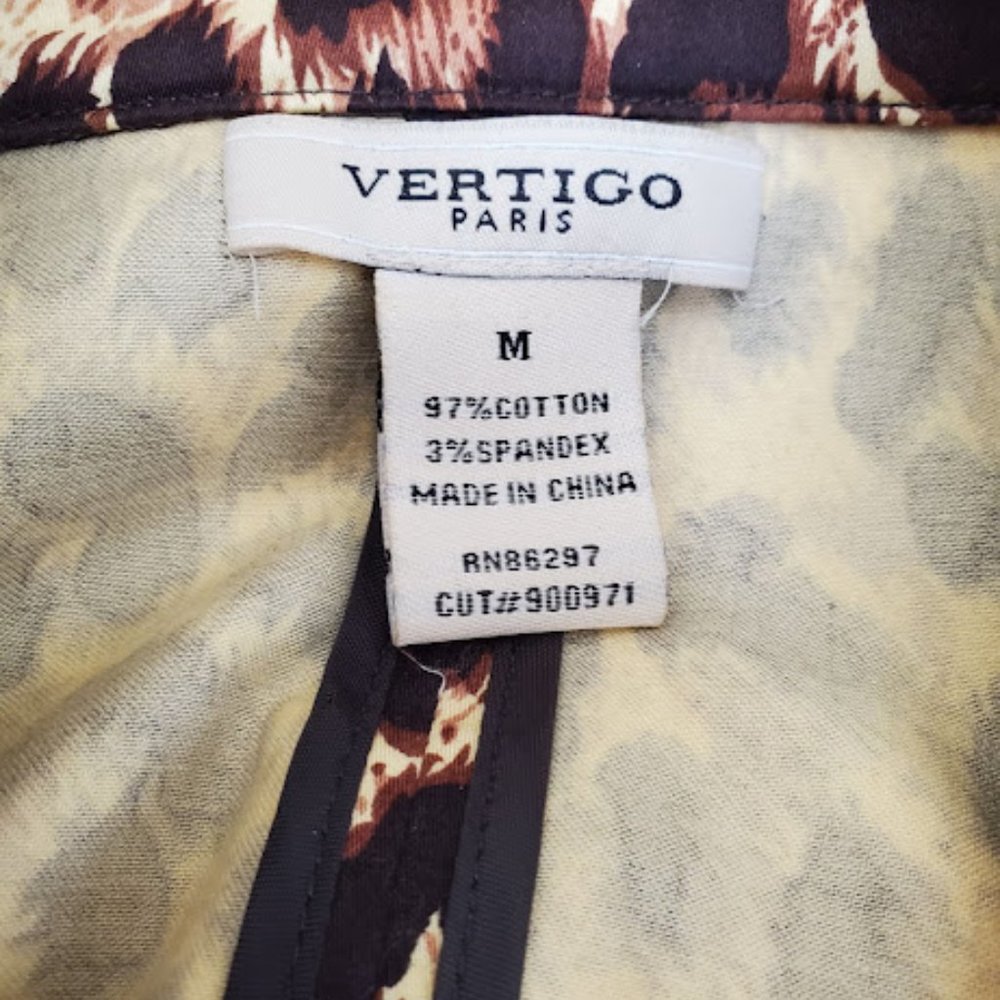 VERTIGO PARIS Cheetah Leopard Trench Jacket - Picture 10 of 11